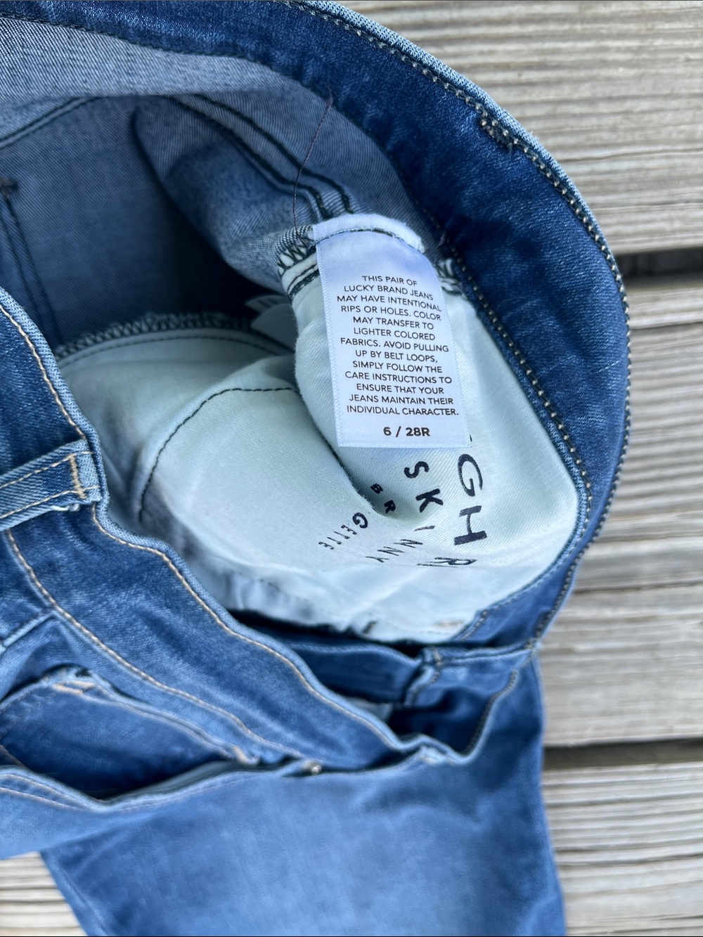 Lucky Brand Medium Indigo Slim Straight Jeans - Picture 3 of 3
